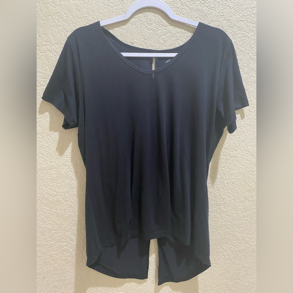 bcg Black V-Neck Short Sleeve Tee